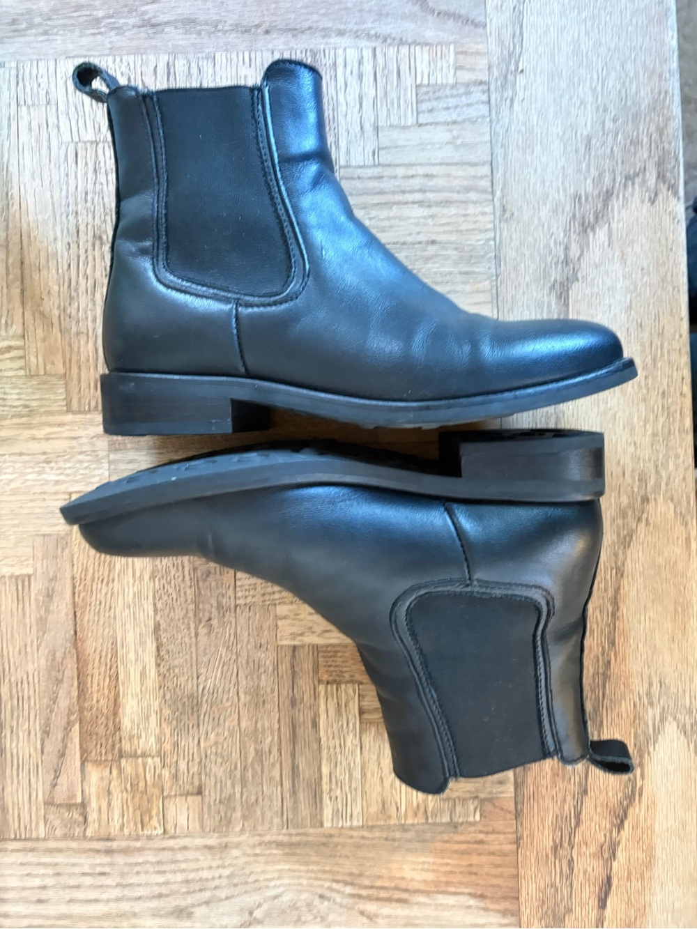 Black Leather Chelsea Ankle Boots Thursday Boot Company - 5.5 W
